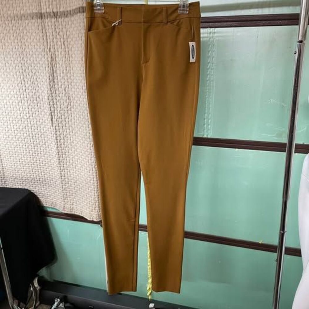 NEW Old Navy Pixie High Rise Pants in Mustard Yellow Size 4 Tall
